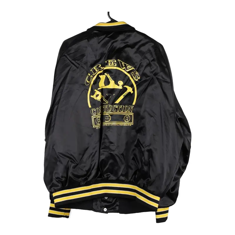 Crews Construction Hilton Bomber Jacket - 2XL Black Nylon
