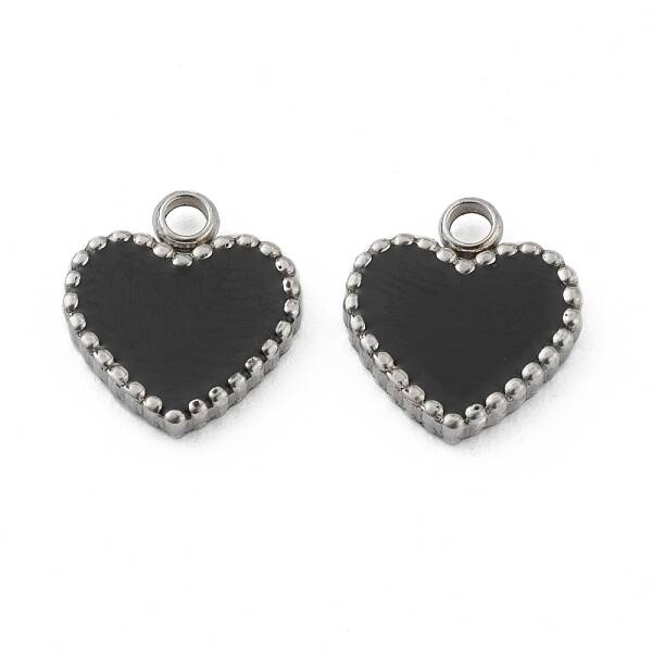 Fashion 304 Stainless Steel Enamel Charms
