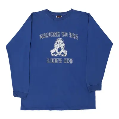 Lions Nike Sweatshirt - Large Blue Cotton