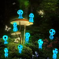 Luminous Micro Ghost Elf Kit, Garden Sculptures Statues, 10pcs/set Mini Ghost Elf Toys, DIY Glowing Toy for Micro Landscape D...