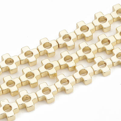Electroplate Non-magnetic Synthetic Hematite Beads Strands