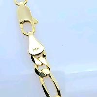 Exclusive- 14k Gold-Plated Figaro Chain,24 inches long, 6mm wide. Our 14k Gold -Plating Stands Out Amongst The Rest necklace ...