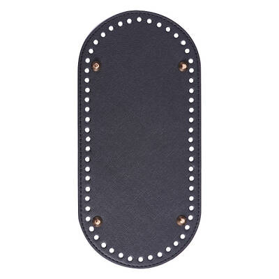 PU Leather Oval Long Bottom for Knitting Bag