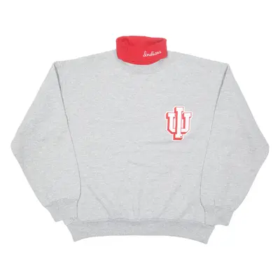 MAJESTIC Indiana Womens Sweatshirt Grey High Neck USA L