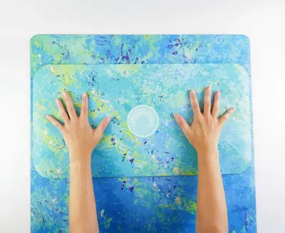 Kati Kaia Touring Yoga Mat & Pad Bundle | TRAVEL MAT: Aurelia (Orange) | Yoga Pad: Thalassa