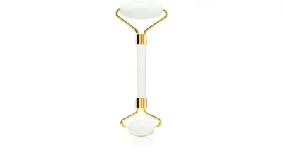 Venoc White Marble Roller Massage Roller for Face and Eye Contour