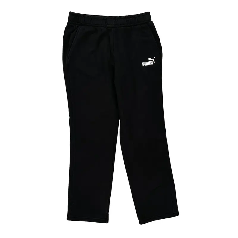 Puma Tall Joggers - Large Black Cotton Blend