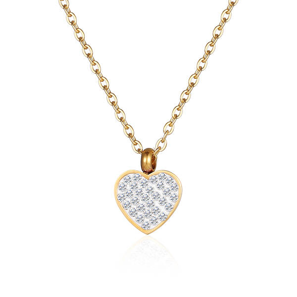 Stainless Steel Heart Pendant Necklaces for Women