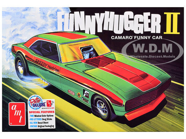 Skill 2 Model Kit Chevrolet Camaro Funny Car Funny Hugger II 1/25 Scale Model by AMT