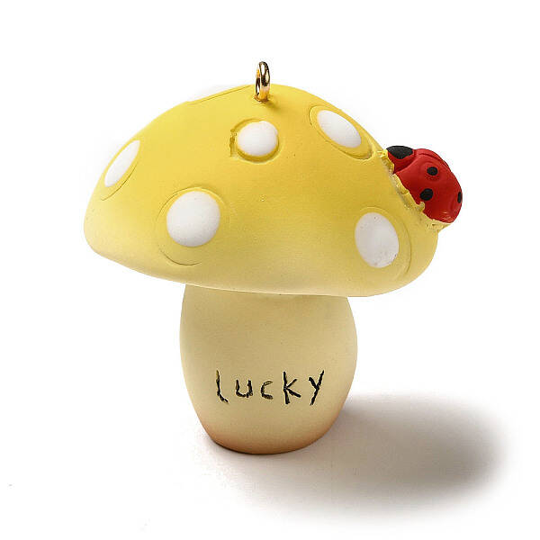 Mushroom Resin Big Pendants