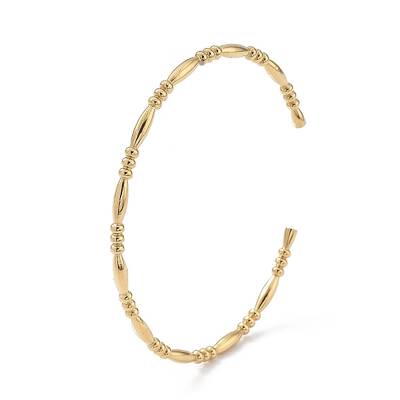 Ion Plating(IP) 304 Stainless Steel Cuff Bangles for Women
