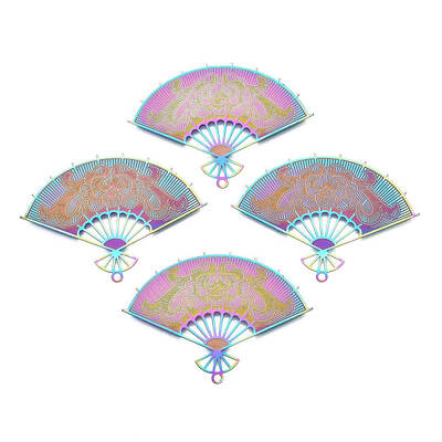 Ion Plating(IP) 304 Stainless Steel Filigree Pendants