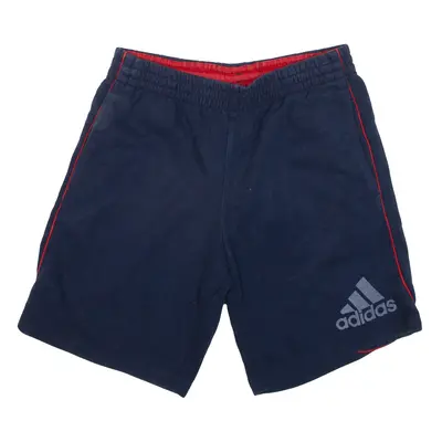 ADIDAS Casual Shorts Blue Relaxed Mens S W26