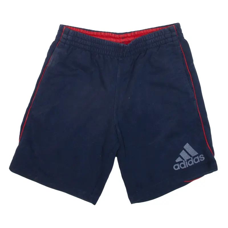 ADIDAS Casual Shorts Blue Relaxed Mens S W26