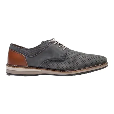 RIEKER Brogue Shoes Grey Leather Mens UK 10.5
