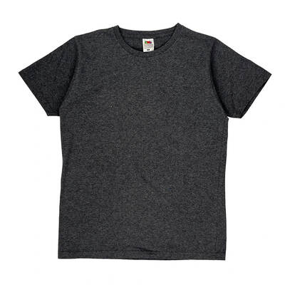 Fruit Of The Loom T-Shirt - Medium Grey Cotton Blend