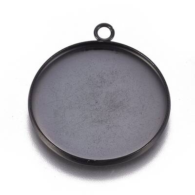 304 Stainless Steel Pendant Cabochon Settings