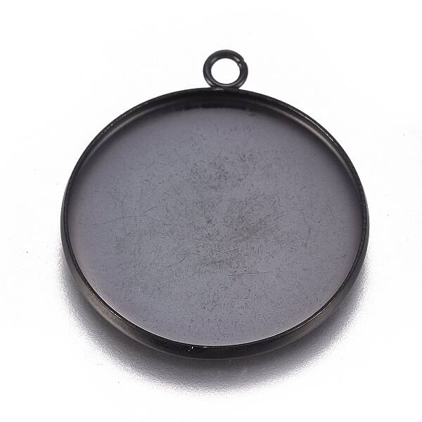 304 Stainless Steel Pendant Cabochon Settings
