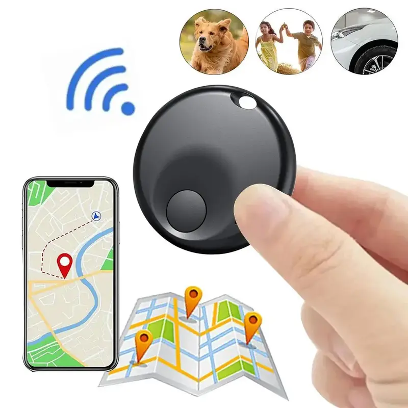 Smart GPS Tracker Compatible with Apple, Mini GPS Tracker, Anti-loss Reminder Device, GPS Tracker for Car Key, Wireless Posit...