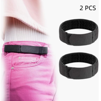 Women No Buckle Elastic Belt - Fits 1 Inch Belt Loops Easy To Use Comfortable and Easy To Use