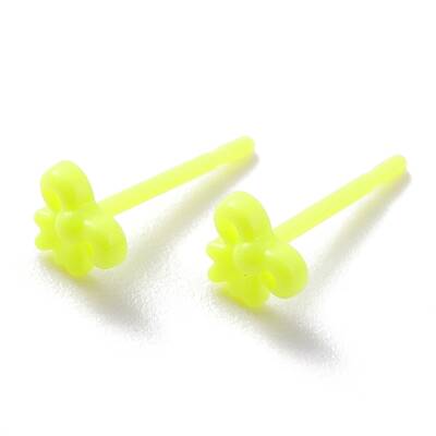 Eco-Friendly Plastic Stud Earrings