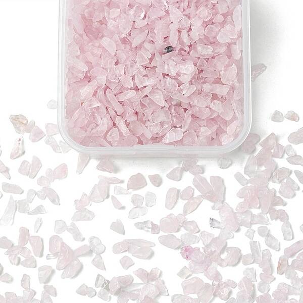 50G Natural Rose Quartz Chip Beads