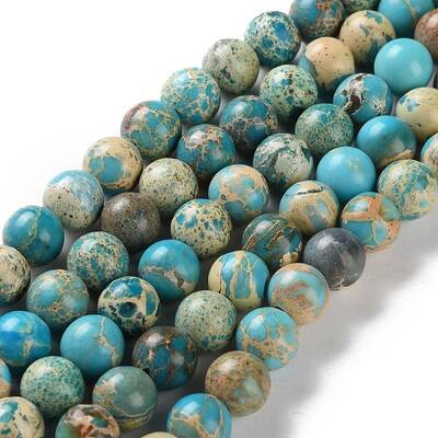 Dyed Natural Regalite/Imperial Jasper/Sea Sediment Jasper Beads Strands