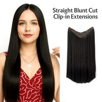 Hair Extension Straight Blunt Cut