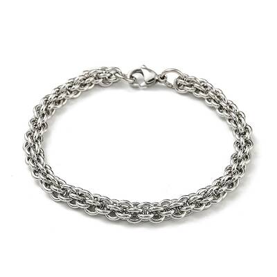 Non-Tarnish 201 Stainless Steel Rope Chain Bracelets
