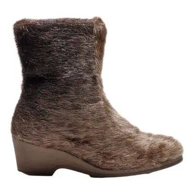 HUSH PUPPIES Ankle Boots Brown Synthetic Womens UK 5.5
