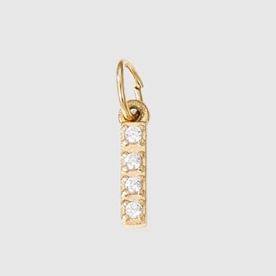 Stainless Steel Cubic Zirconia Pendants with Jump Rings