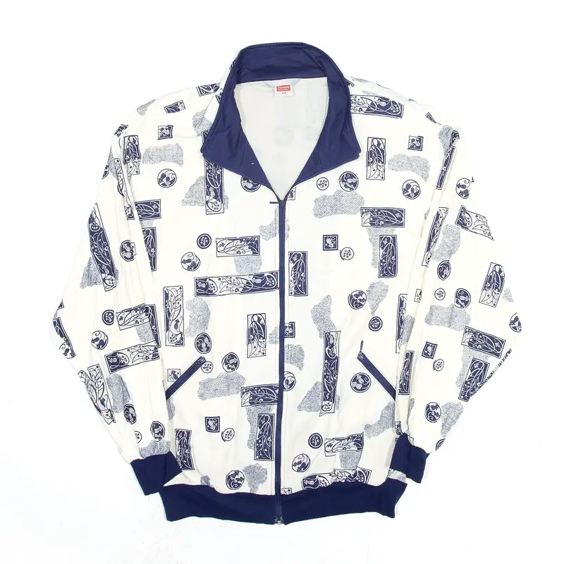 TRIUMPH INTERNATIONAL Off White 90s Floral Jacket Womens M
