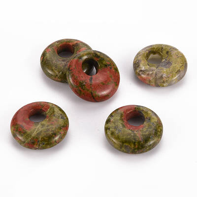 Natural Unakite Pendants