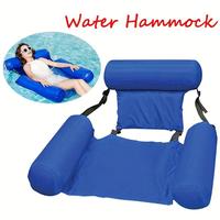 Inflatable Water Hammock, Lightweight Inflatable Floating Swimming Pool Water Hammock, Beach Water Sports Lounge Chair, Sunba...