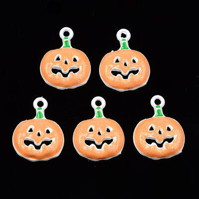 Spray Painted Alloy Enamel Pendants