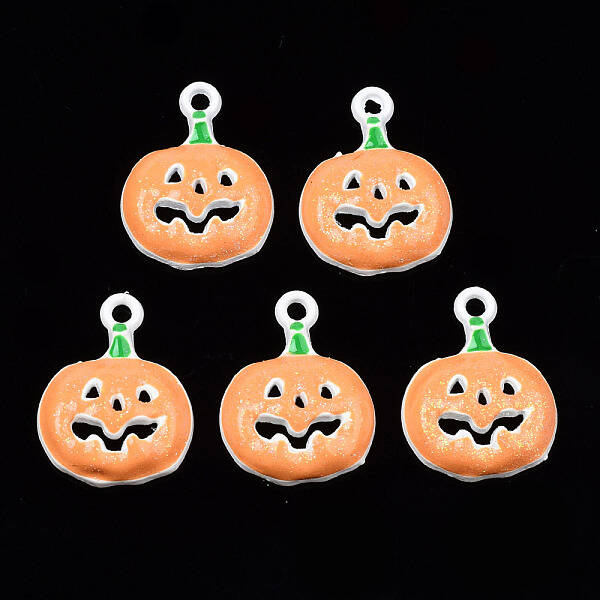 Spray Painted Alloy Enamel Pendants