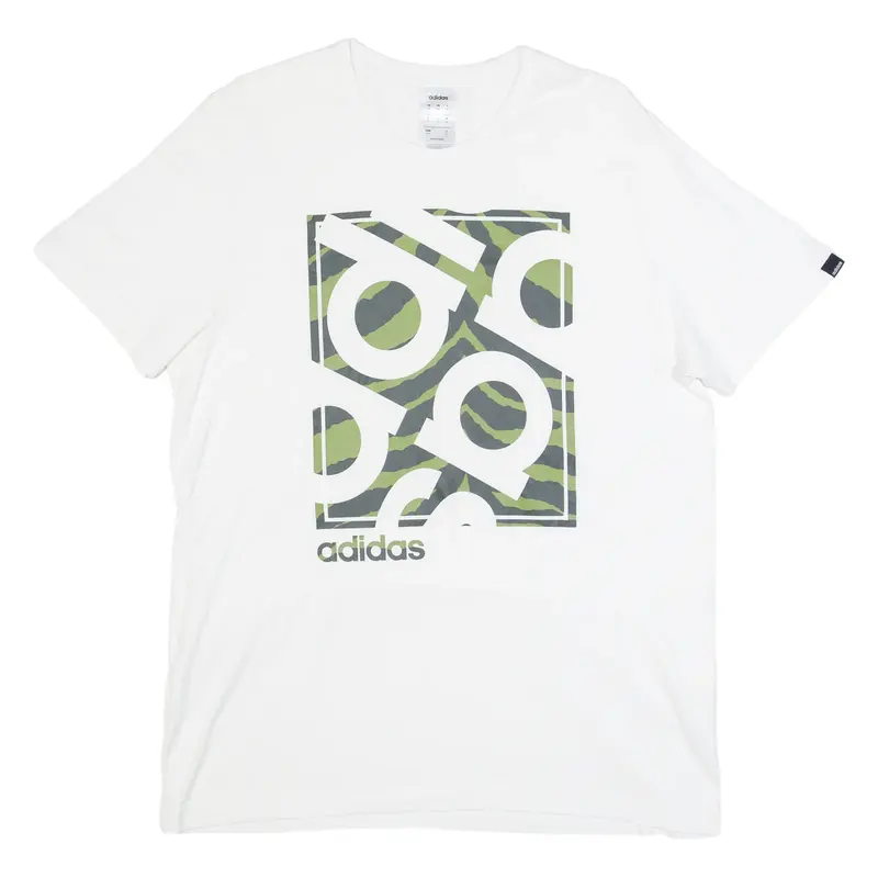 ADIDAS Mens T-Shirt White M