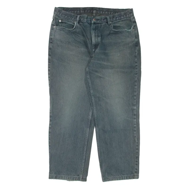 TEDDY'S Womens Jeans Blue Regular Mom 90s Stone Wash W34 L27