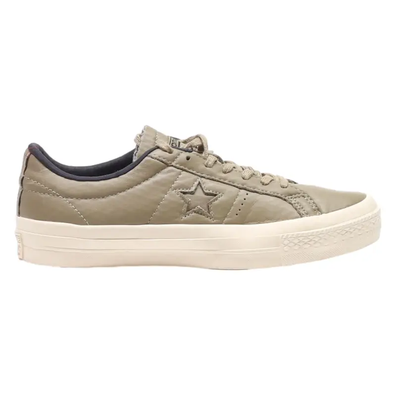 CONVERSE Low Top Trainers Green Leather Mens UK 6