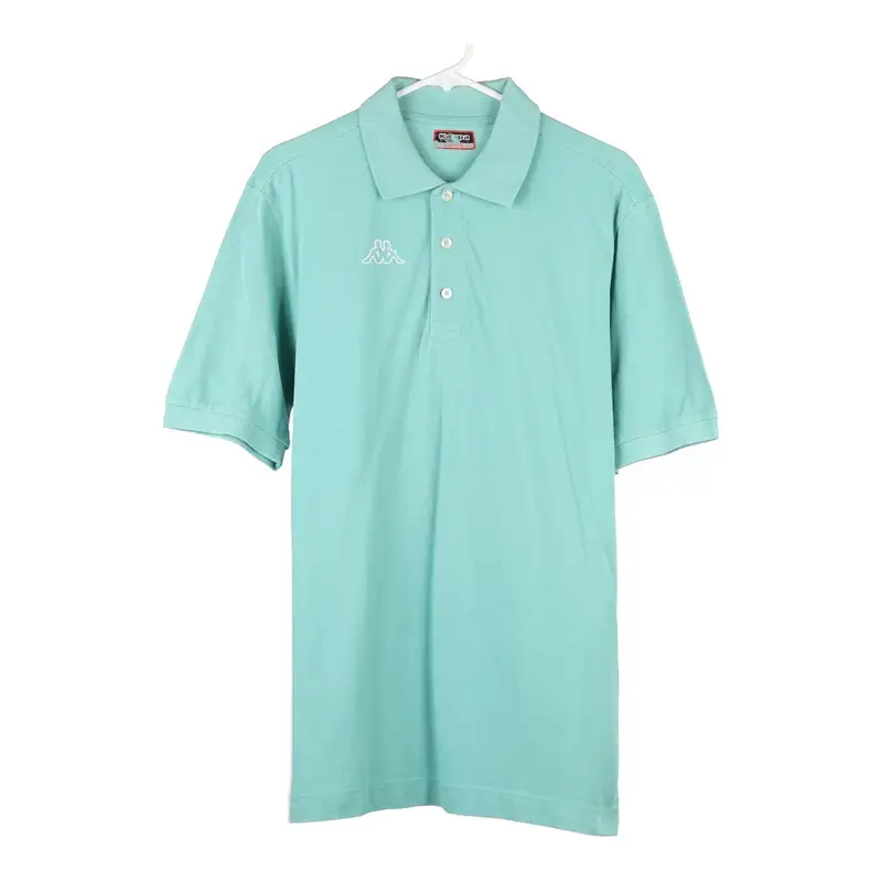 Kappa Polo Shirt - Large Blue Cotton