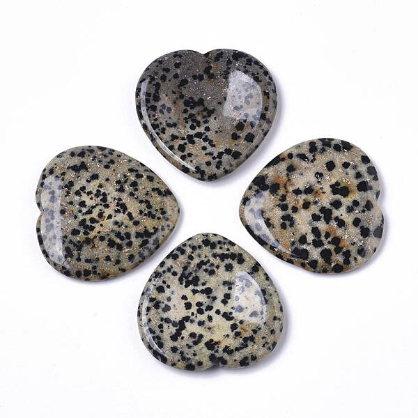 Natural Dalmatian Jasper Thumb Worry Stone