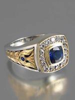 Vintage Fashion Men's Ring, Classic Geometric Design Statement Ring for Party, Daily Clothing Decor, Trendy All-match & Exqui...