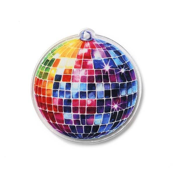 Printed Transparent Acrylic Pendants