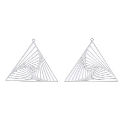 Non-Tarnish 201 Stainless Steel Filigree Pendants