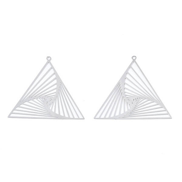 Non-Tarnish 201 Stainless Steel Filigree Pendants