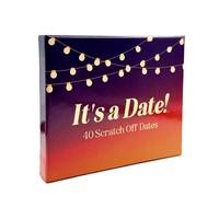 It's A Date Scratch Off Card, 1 Count 40 Unique Romantic Couple Date Ideas Scratch Off Card, Date Night Game for Couple Anniv...