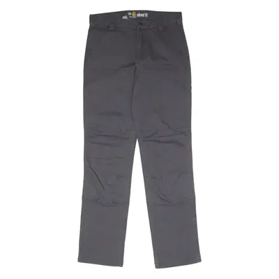 CARHARTT Double Knee Workwear Mens Canvas Trousers Grey Relaxed Straight W30 L34