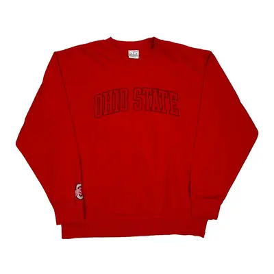 Ohio State Champion Sweatshirt - Large Red Cotton Blend