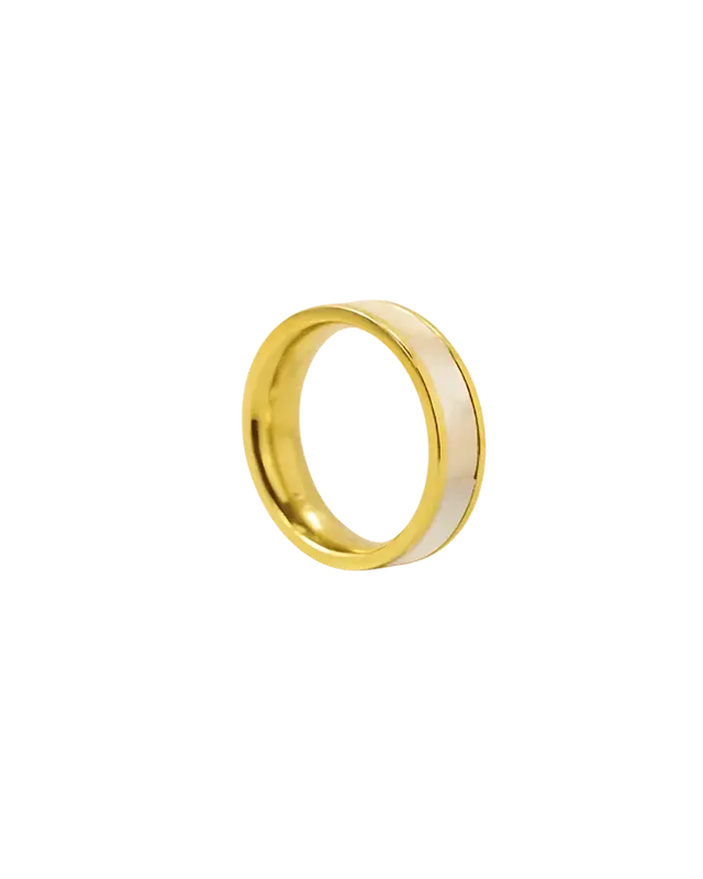 18K Gold Shell Ring