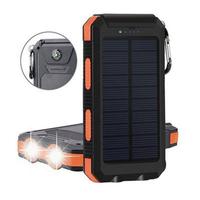 Solar Charger Power Bank-27000mAH Portable Phone Charger with Built-in USB Cables 3.0A Fast Charge Battery Pack, 5 Outputs & ...